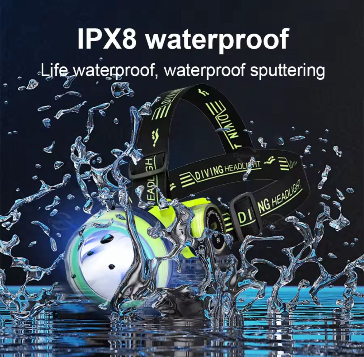 Miniatura 2 de LINTERNA FRONTAL SUBACUATICA 5cm SQ-901